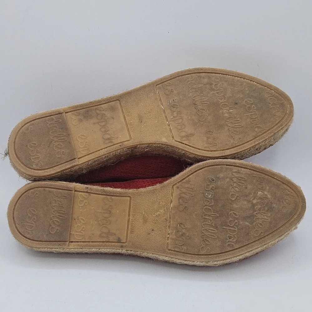 Eric Michael espadrille leather zip up shoes size 39 US 8.5 / 9